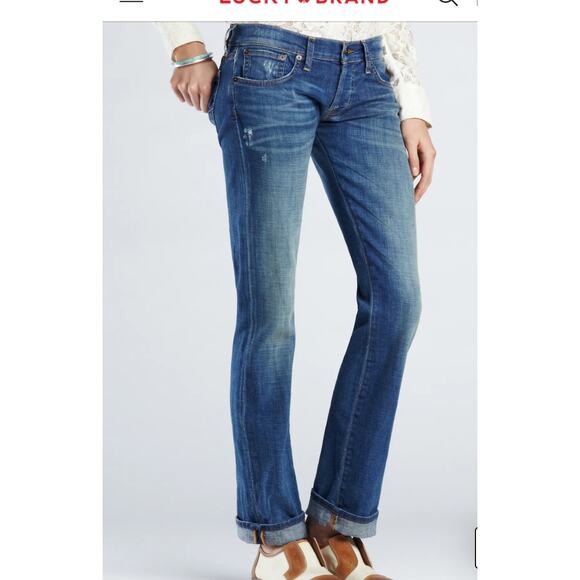 Lucky Brand Sienna Tomboy Relaxed Denim Jeans 10/30 - Picture 1 of 7